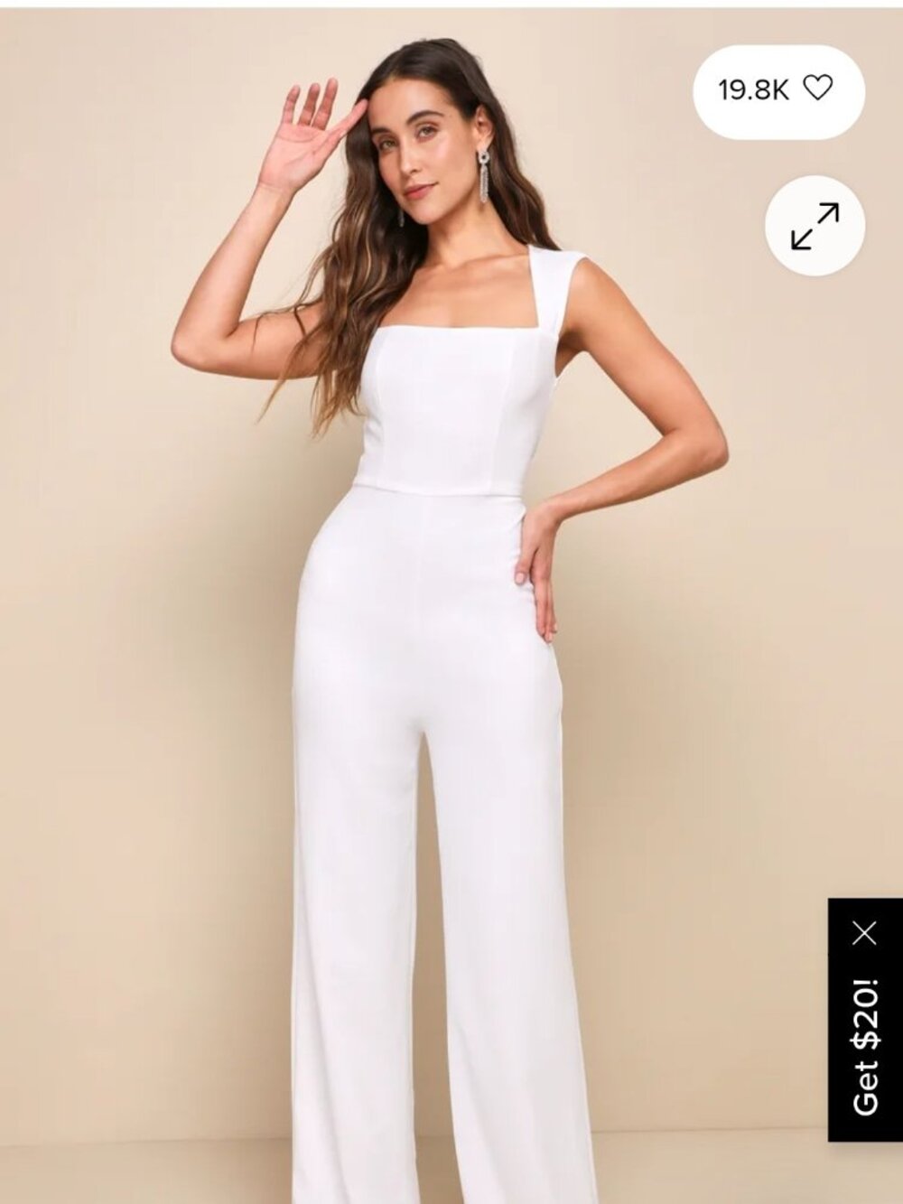 Lulu's White Jumpsuit